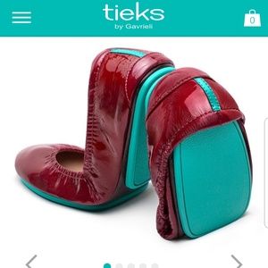 Tieks - Ruby Red Patent Leather